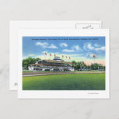 クラブハウスの競走路の景色 ポストカード (正面/裏面)