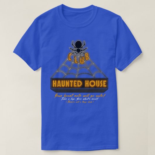 クラブハ幽霊のよく出るウス Tシャツ (デザイン正面)