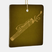 クラブバッグヴィンテージアート セラミックオーナメント (右)