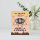 クラブバルミツワーSave the Date 案内ポストカード (スタンド正面)