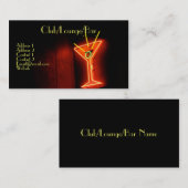 クラブバーのラウンジの名刺 名刺 (正面/裏面)