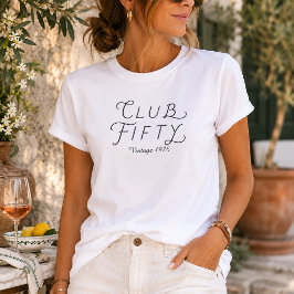 クラブフィフティ ヴィンテージ 誕生日Tシャツ Tシャツ
