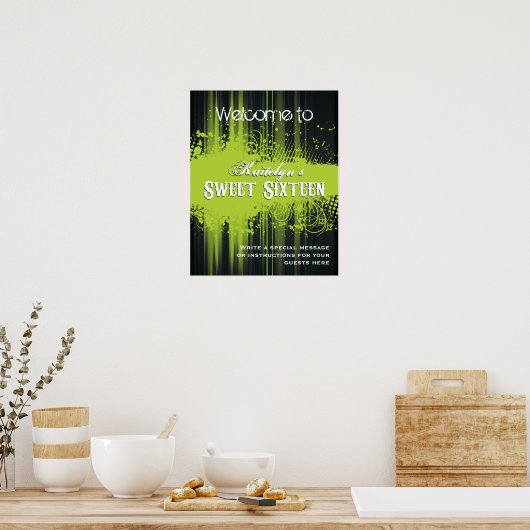 クラブフライヤールックスウィート16ウェルカムポスター ポスター (キッチン)