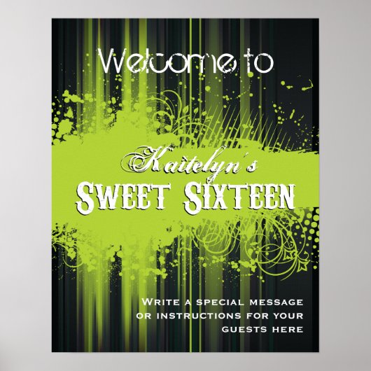 クラブフライヤールックスウィート16ウェルカムポスター ポスター (正面)