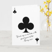 クラブボーイフレンド記念日バレンタインの私のエース カード (黄色い花)