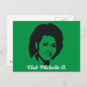 クラブミシェルOはがきケリーグリーン ポストカード (正面/裏面)