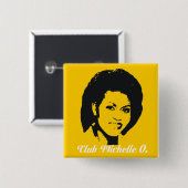 クラブミシェールO. Button、トウモロコシの黄色 缶バッジ (正面&裏面)