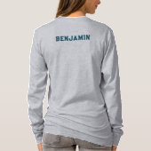 クラブリーグ団体や組織チームネームバドミントン Tシャツ (裏面)