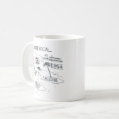 クラブ反社会的マグ コーヒーマグカップ (正面左)