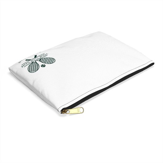 クラブ名を追加するテニスアイコン緑 アクセサリーポーチ