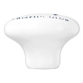 クラブ名を追加するテニスチームNavy Blue セラミックノブ (側面)