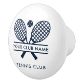 クラブ名を追加するテニスチームNavy Blue セラミックノブ (右)