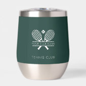 クラブ名を追加テニスプレイヤー緑の色 (正面)