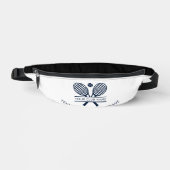 クラブ名テニスチームの任意の色を追加 ファニーパック (正面)