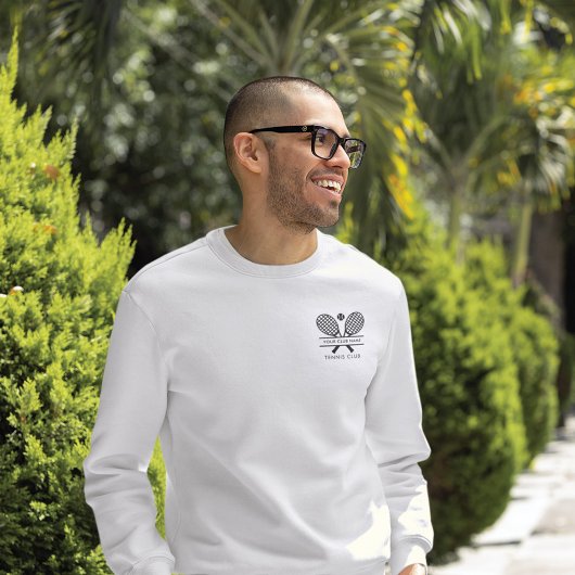 クラブ名テニスチームの追加カスタム スウェットシャツ