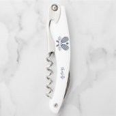 クラブ名テニスチームの追加Any Color White ソムリエナイフ (正面)