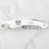 クラブ名テニスチームの追加Any Color White ソムリエナイフ (正面)