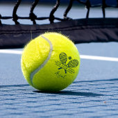 クラブ名テニスチームを任意の色で追加パーソナライズされた テニスボール