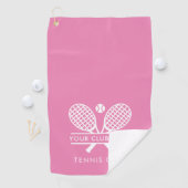 クラブ名テニスチームカラースワッグの追加 ゴルフタオル (インサイチュ)