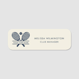 クラブ名テニスチームマネージャー 名札