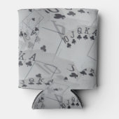 クラブ王室のフラッシュポーカーカードパターン 缶クーラー (正面)