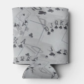 クラブ王室のフラッシュポーカーカードパターン 缶クーラー (裏面)