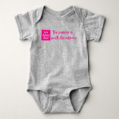 クラブ足かわいこちゃんベビーボディスーツ ベビーボディスーツ (正面)