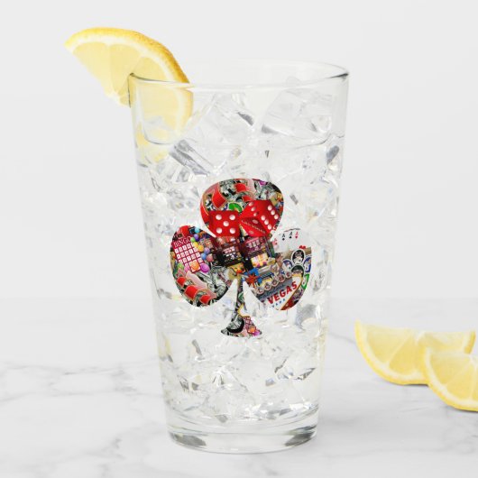 クラブ遊のカードシェイプ*ギャンブラー喜び タンブラーグラス (アイス正面)