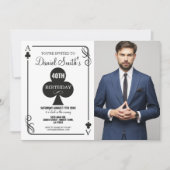 クラブ遊のカード誕生日エースベガスカジノフォト 招待状 (正面)