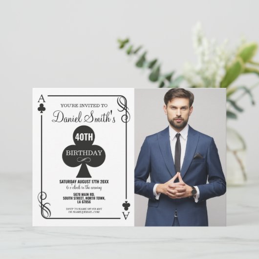 クラブ遊のカード誕生日エースベガスカジノフォト 招待状 (スタンド正面)