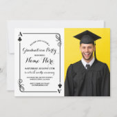 クラブ遊ズカードベガス卒業パーティー写真 招待状 (正面)