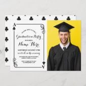 クラブ遊ズカードベガス卒業パーティー写真 招待状 (正面/裏面)