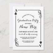 クラブ遊ズカードベガス卒業パーティー招待状 招待状 (正面)