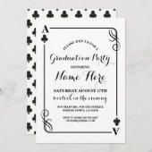 クラブ遊ズカードベガス卒業パーティー招待状 招待状 (正面/裏面)