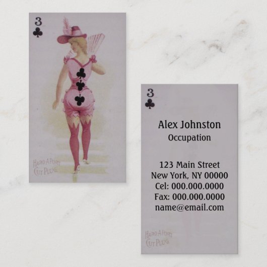 クラブ~の名刺の3 名刺 (正面/裏面)