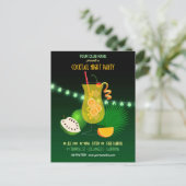 クラブ/カクテル企業のナイトパーティの招待状 ポストカード (スタンド正面)