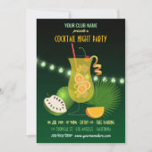 クラブ/カクテル企業のナイトパーティの招待状 招待状 (正面)