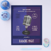 クラブ/カラオケ企業のパーティーに写真とロゴを追加 チラシ (シングル)