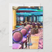 クラブ/カラオケ企業のパーティーに写真とロゴを追加 招待状 (裏面)