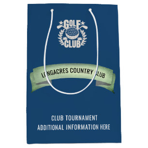 クラブ/ゴルフ企業のトーナメントロゴイベント ミディアムペーパーバッグ