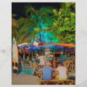 クラブ/サマー企業のビーチパーティーに写真とロゴを追加 チラシ (裏面)