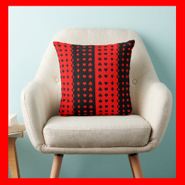 クラブ、スペード、ハート、ダイヤモンド – カッコいい クッション