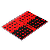 クラブ、スペード、ハート、ダイヤモンド – トランプのポーカークイーン ノートブック (左側)