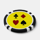 クラブ ダイヤ ハート スペード ポーカーチップ (シングル)