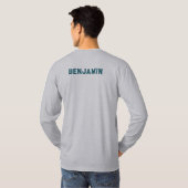 クラブ リーグ 団体 チーム名 バドミントン Tシャツ (裏面フル)