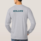 クラブ リーグ 団体 チーム名 バドミントン Tシャツ (裏面)