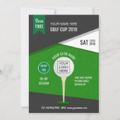 クラブ/企業のゴルフトーナメント招待状 招待状 (正面)