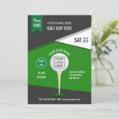 クラブ/企業のゴルフトーナメント招待状 招待状 (スタンド正面)