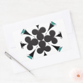 クラブ 長方形シール (封筒)