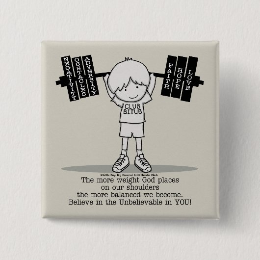 クラブB.IT.U.B - よりバランスよく 缶バッジ (正面)